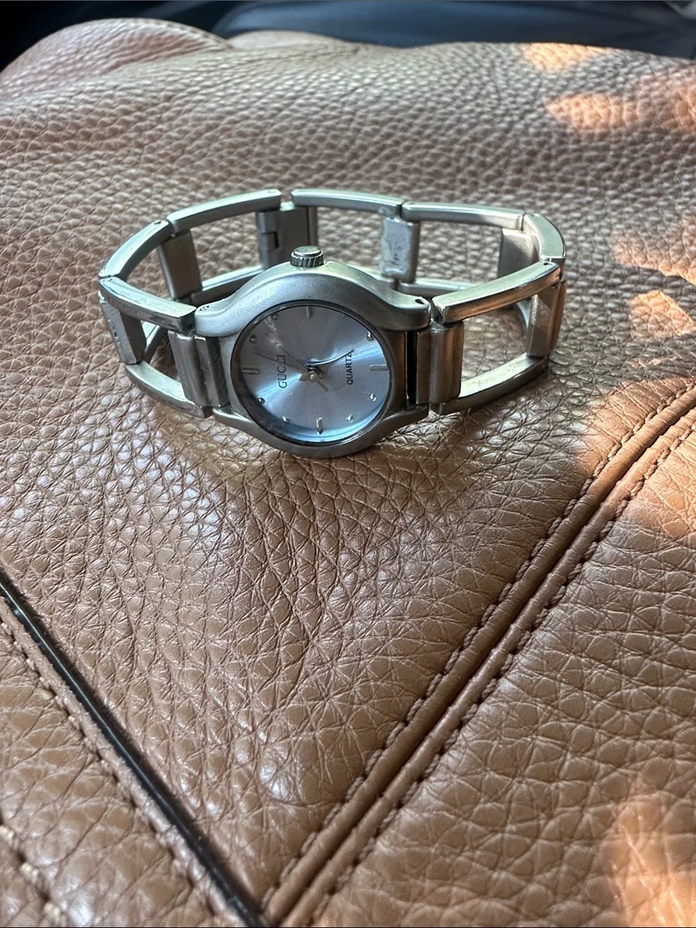 Rare Vintage Gucci Blue Dial Quartz Watch Y2K